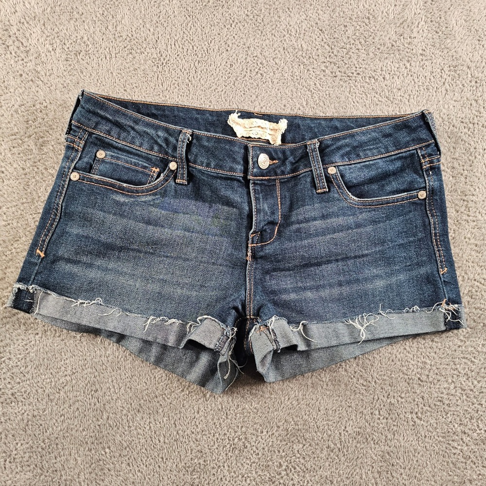 Altar'd State Chandelier Dark Denim Cut Off Shorts Womens Size 28/7 Low Rise